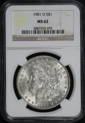 Obverse of this 1901-O Morgan Dollar NGC MS-62