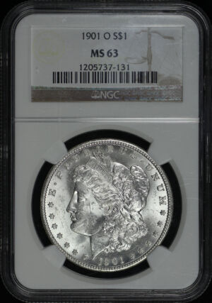 Obverse of this 1901-O Morgan Dollar NGC MS-63