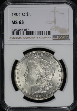 Obverse of this 1901-O Morgan Dollar NGC MS-63