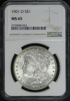 Obverse of this 1901-O Morgan Dollar NGC MS-65
