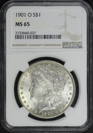 Obverse of this 1901-O Morgan Dollar NGC MS-65