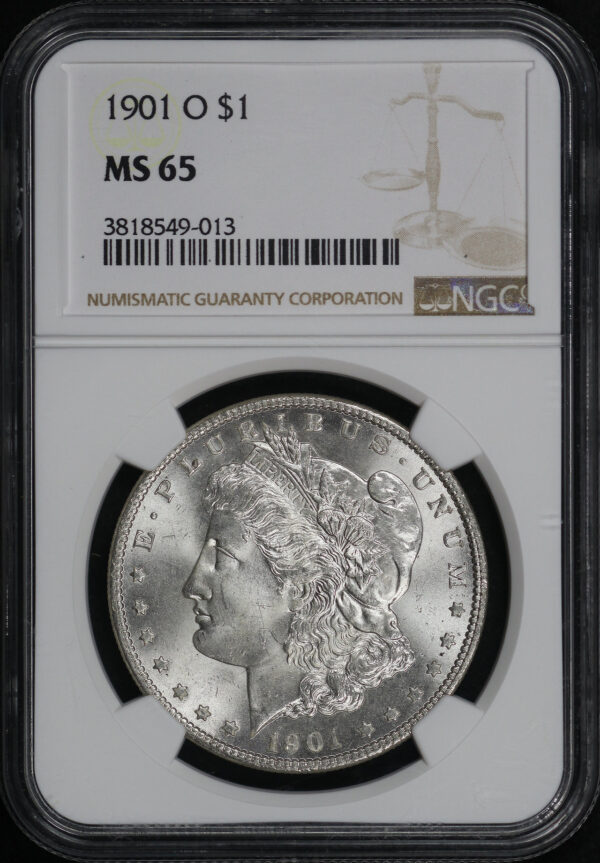 Obverse of this 1901-O Morgan Dollar NGC MS-65