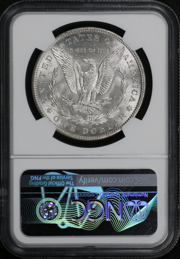 Reverse of this 1901-O Morgan Dollar NGC MS-65