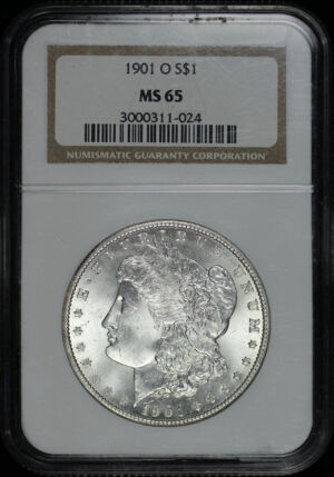 Obverse of this 1901-O Morgan Dollar NGC MS-65