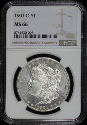 Obverse of this 1901-O Morgan Dollar NGC MS-66