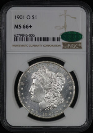 Obverse of this 1901-O Morgan Dollar NGC MS-66+ CAC