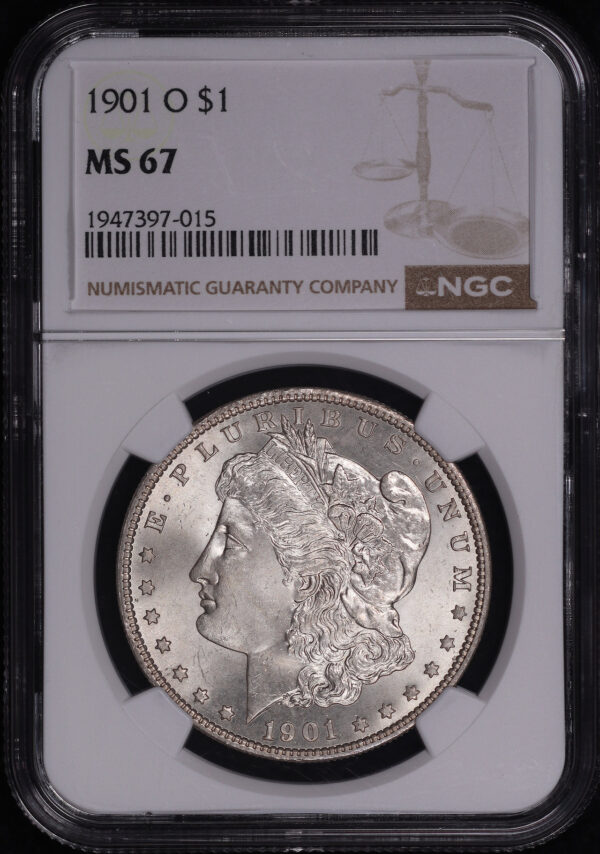 Obverse of this 1901-O Morgan Dollar NGC MS-67