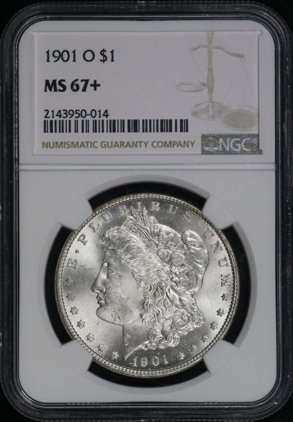 Obverse of this 1901-O Morgan Dollar NGC MS-67+