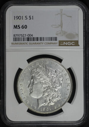 Obverse of this 1901-S Morgan Dollar NGC MS-60