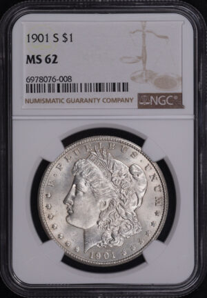 Obverse of this 1901-S Morgan Dollar NGC MS-62