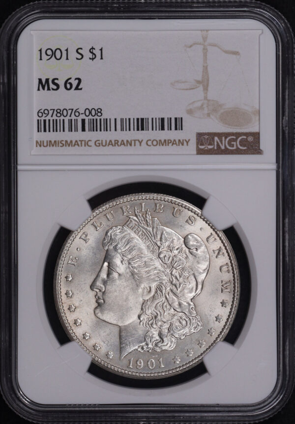Obverse of this 1901-S Morgan Dollar NGC MS-62