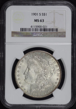 Obverse of this 1901-S Morgan Dollar NGC MS-63