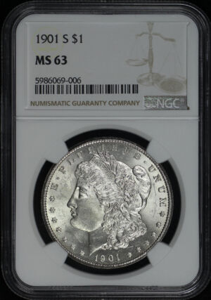 Obverse of this 1901-S Morgan Dollar NGC MS-63