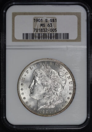 Obverse of this 1901-S Morgan Dollar NGC MS-63