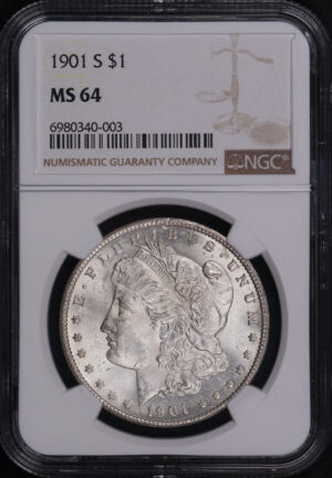 Obverse of this 1901-S Morgan Dollar NGC MS-64