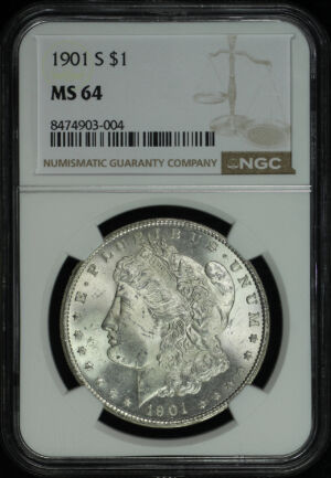 Obverse of this 1901-S Morgan Dollar NGC MS-64