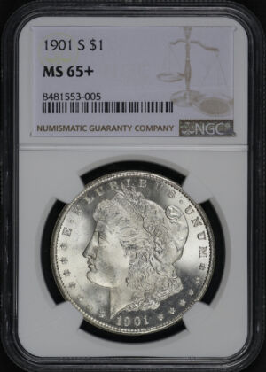 Obverse of this 1901-S Morgan Dollar NGC MS-65+
