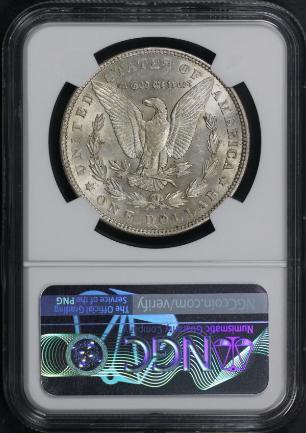Reverse of this 1902 Morgan Dollar NGC AU-58