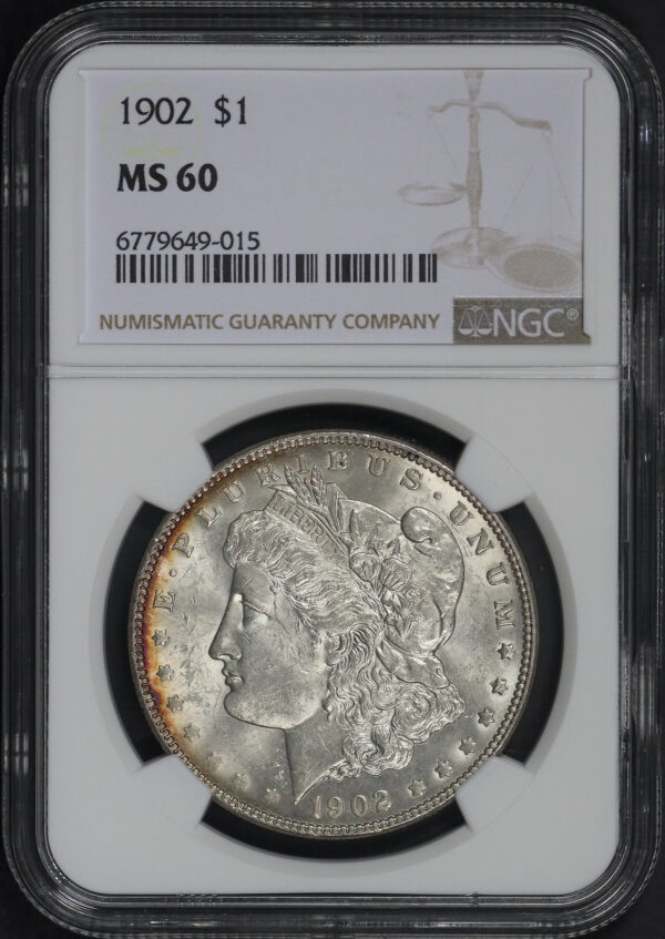 Obverse of this 1902 Morgan Dollar NGC MS-60