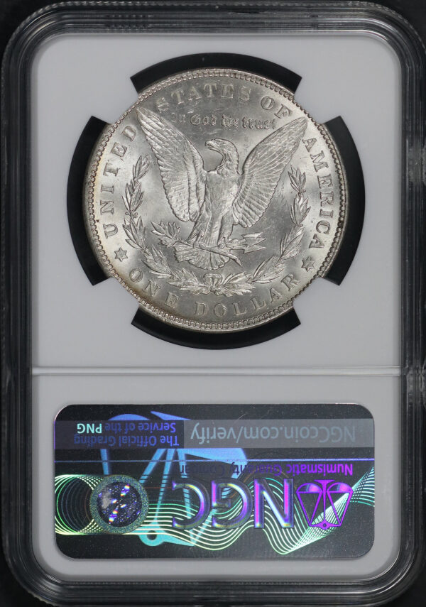 Reverse of this 1902 Morgan Dollar NGC MS-60