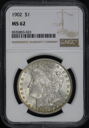 Obverse of this 1902 Morgan Dollar NGC MS-62