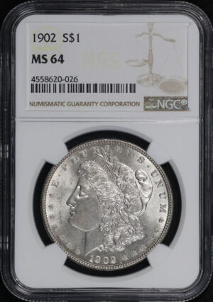 Obverse of this 1902 Morgan Dollar NGC MS-64