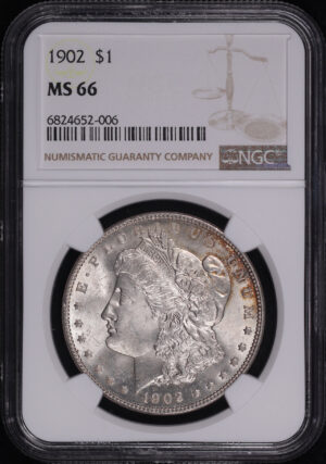 Obverse of this 1902 Morgan Dollar NGC MS-66