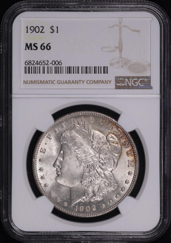 Obverse of this 1902 Morgan Dollar NGC MS-66
