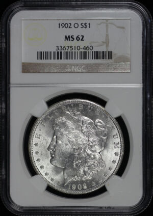 Obverse of this 1902-O Morgan Dollar NGC MS-62