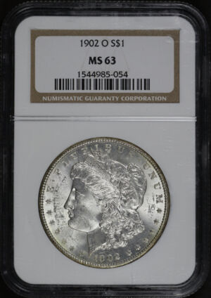Obverse of this 1902-O Morgan Dollar NGC MS-63