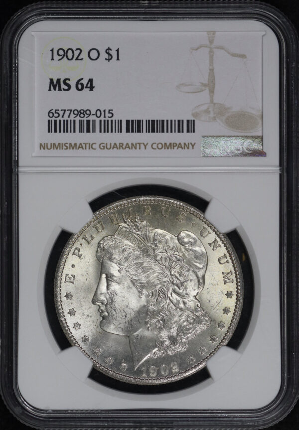 Obverse of this 1902-O Morgan Dollar NGC MS-64