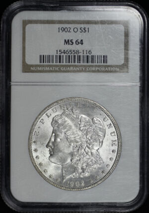 Obverse of this 1902-O Morgan Dollar NGC MS-64