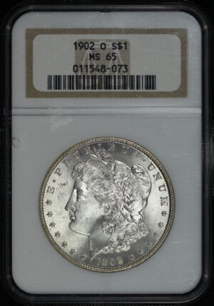 Obverse of this 1902-O Morgan Dollar NGC MS-65