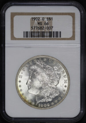 Obverse of this 1902-O Morgan Dollar NGC MS-66