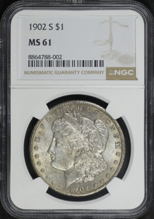Obverse of this 1902-S Morgan Dollar NGC MS-61