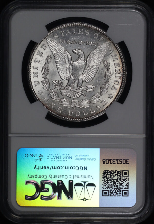 Reverse of this 1902-S Morgan Dollar NGC MS-63