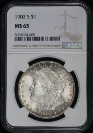 Obverse of this 1902-S Morgan Dollar NGC MS-65