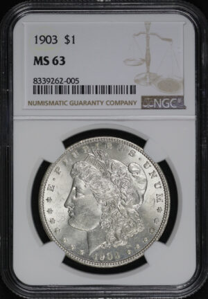 Obverse of this 1903 Morgan Dollar NGC MS-63