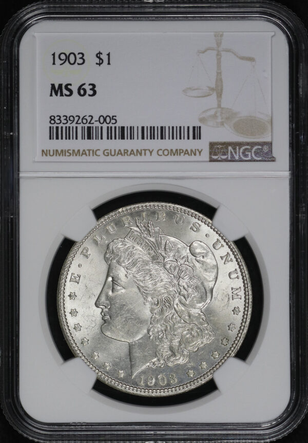 Obverse of this 1903 Morgan Dollar NGC MS-63