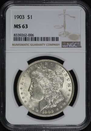 Obverse of this 1903 Morgan Dollar NGC MS-63
