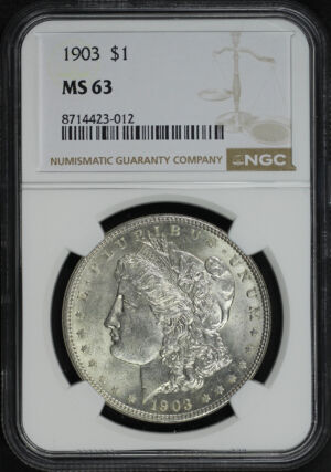 Obverse of this 1903 Morgan Dollar NGC MS-63