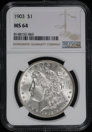 Obverse of this 1903 Morgan Dollar NGC MS-64