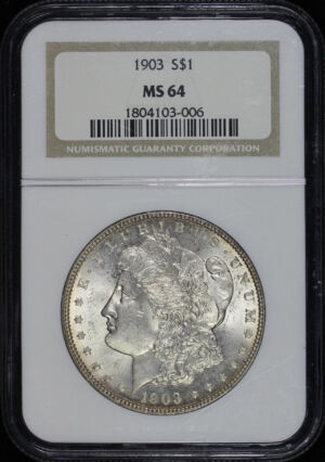 Obverse of this 1903 Morgan Dollar NGC MS-64