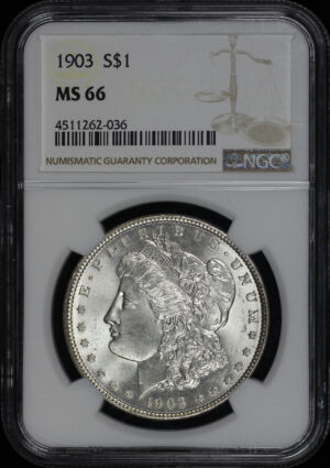 Obverse of this 1903 Morgan Dollar NGC MS-66