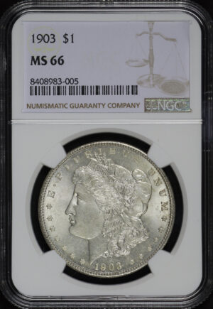 Obverse of this 1903 Morgan Dollar NGC MS-66