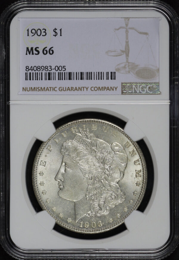 Obverse of this 1903 Morgan Dollar NGC MS-66