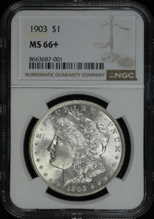 Obverse of this 1903 Morgan Dollar NGC MS-66+