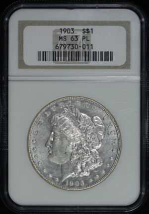 Obverse of this 1903 Morgan Dollar NGC MS-63 PL