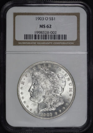 Obverse of this 1903-O Morgan Dollar NGC MS-62