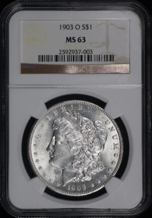 Obverse of this 1903-O Morgan Dollar NGC MS-63